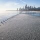 Chicago Winter Storm 2024 Frozen Lake Michigan