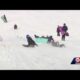 Children Sledding In Snow At Brookside Park