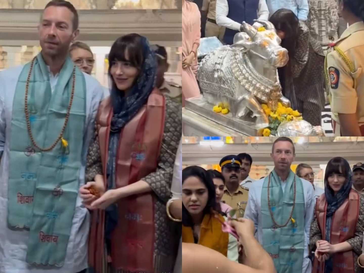 Chris Martin Dakota Johnson Mumbai Outing 2025