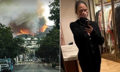 Chrissy Teigen John Legend La Wildfires Evacuation