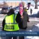 Cincinnati Students Walking In Snow Covered Sidewalks