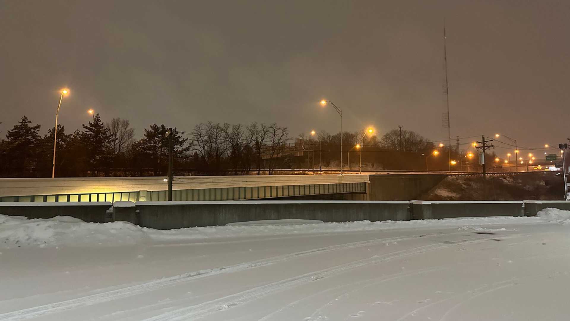 Cincinnati Winter Storm Snow Covered Roads 2025