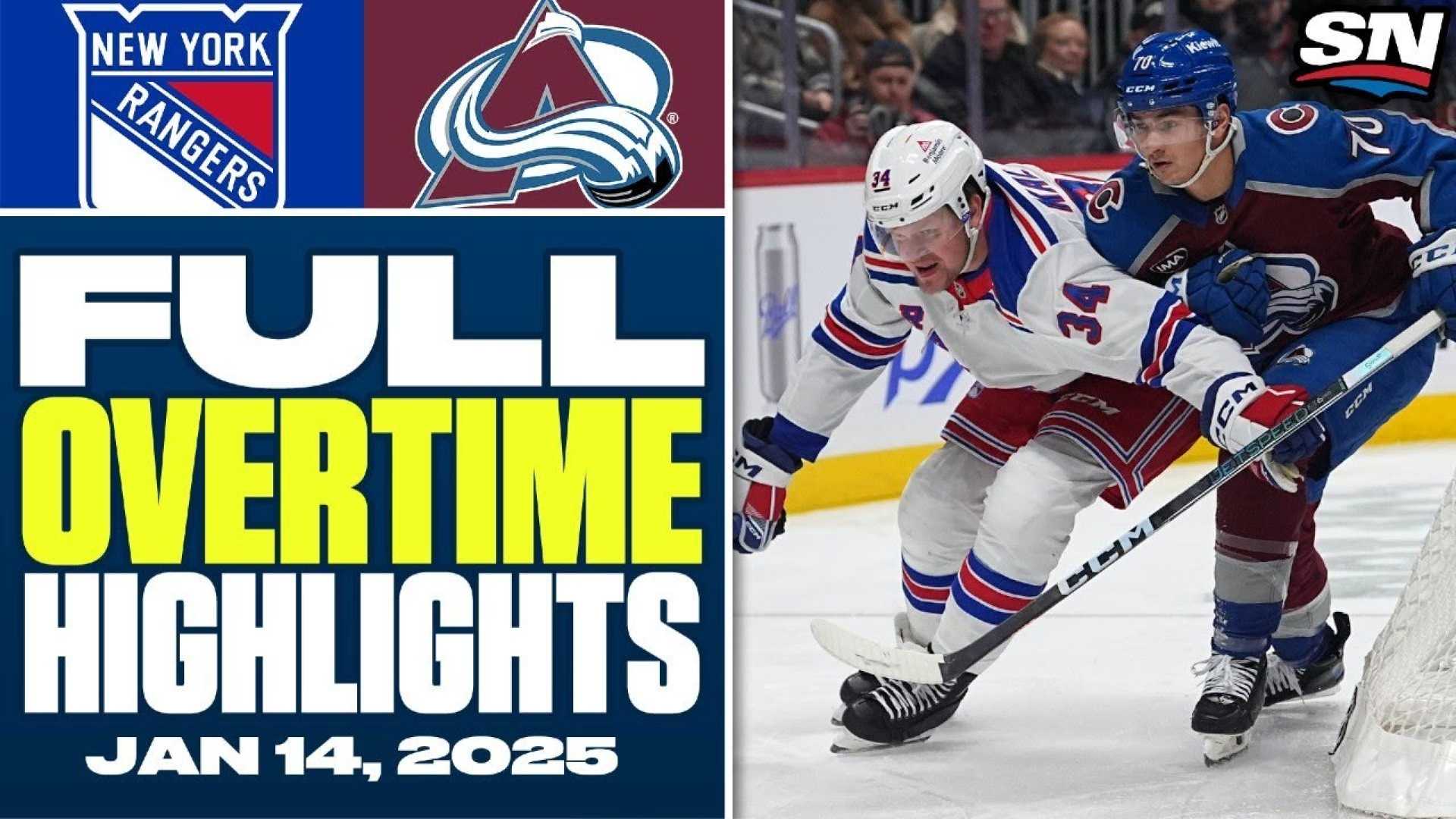 Colorado Avalanche Vs New York Rangers 2025