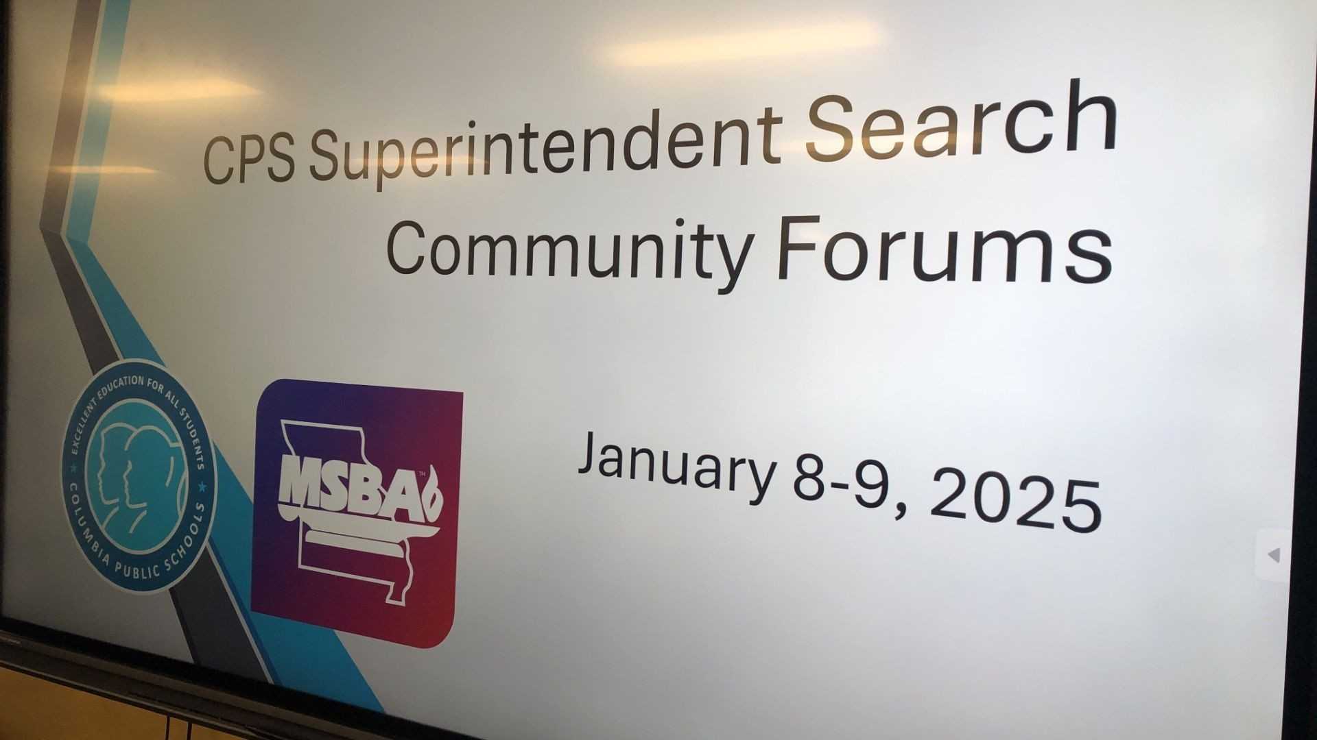 Columbia Public Schools Superintendent Search Forum