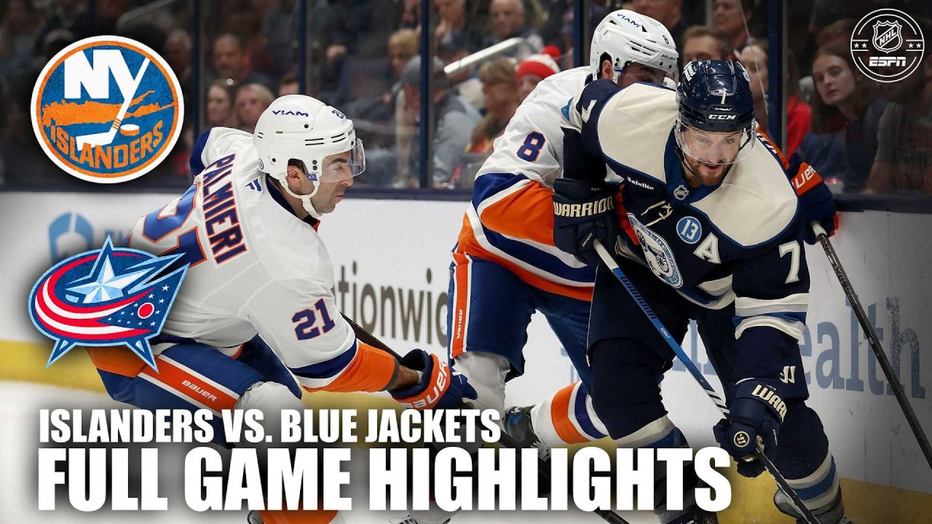 Columbus Blue Jackets Vs New York Islanders Hockey Game