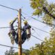 Consumers Energy Grid Workers Repairing Power Lines