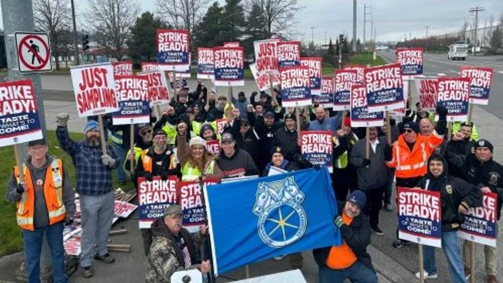 Costco Workers Picket Line Protest