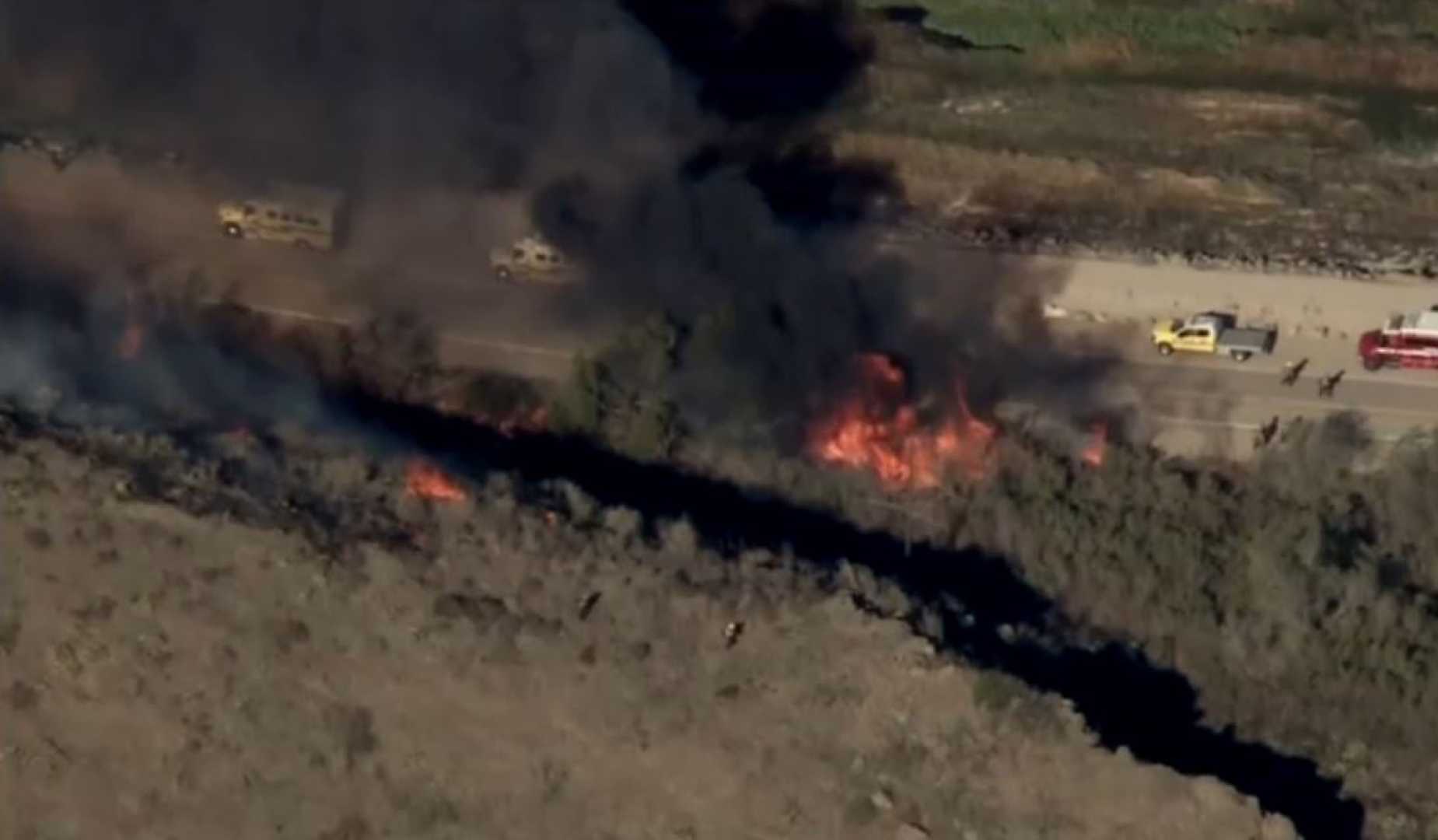 Csu Channel Islands Brush Fire Aerial View