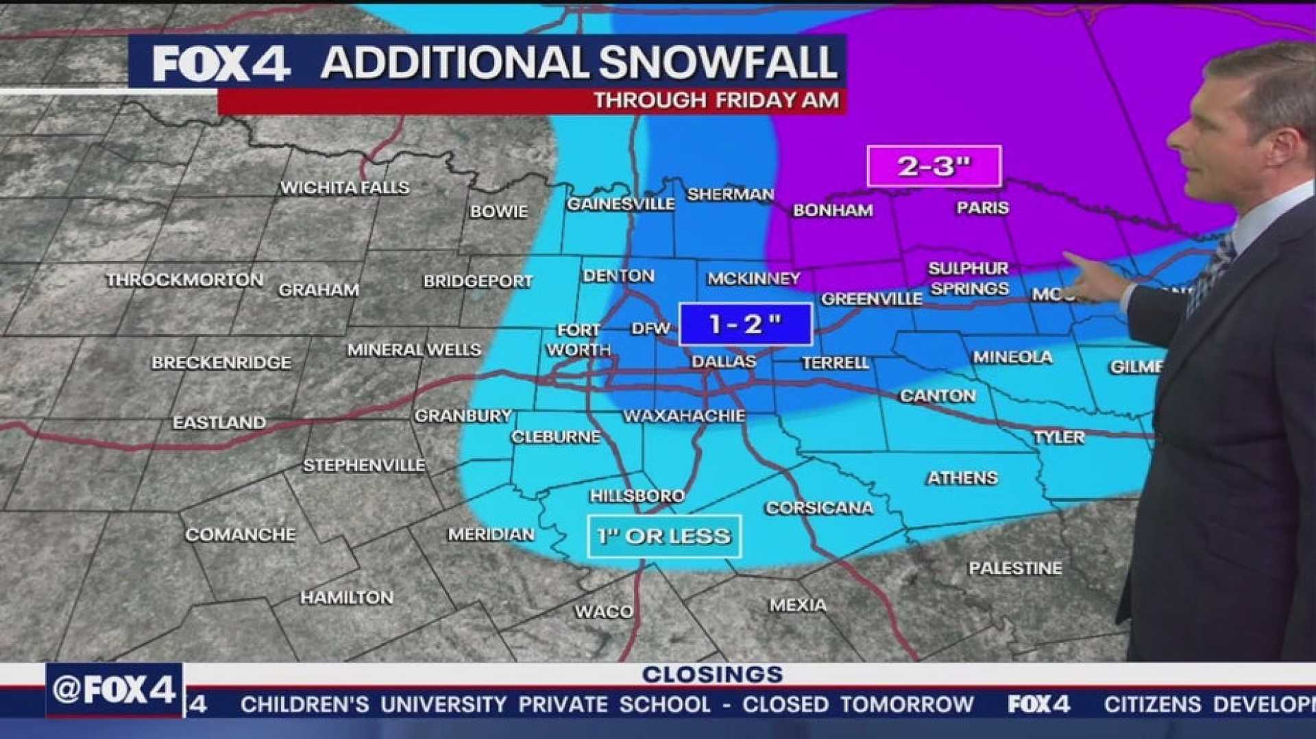 Dallas Snow Accumulation January 2025