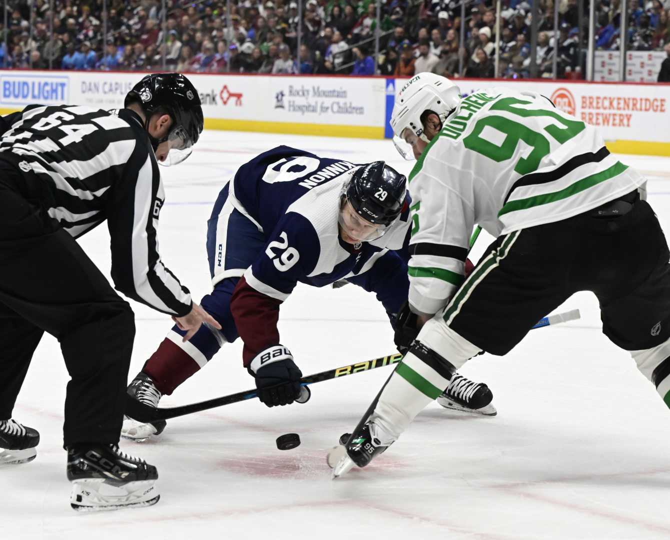 Dallas Stars Vs Colorado Avalanche Hockey Game