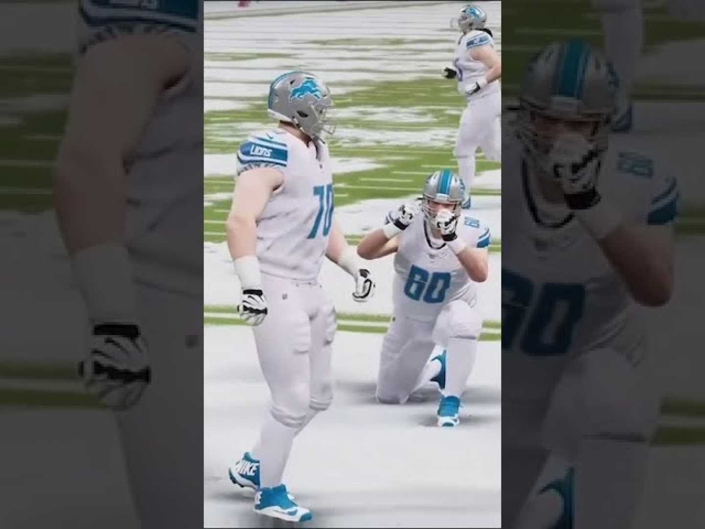 Dan Skipper Detroit Lions Touchdown Celebration