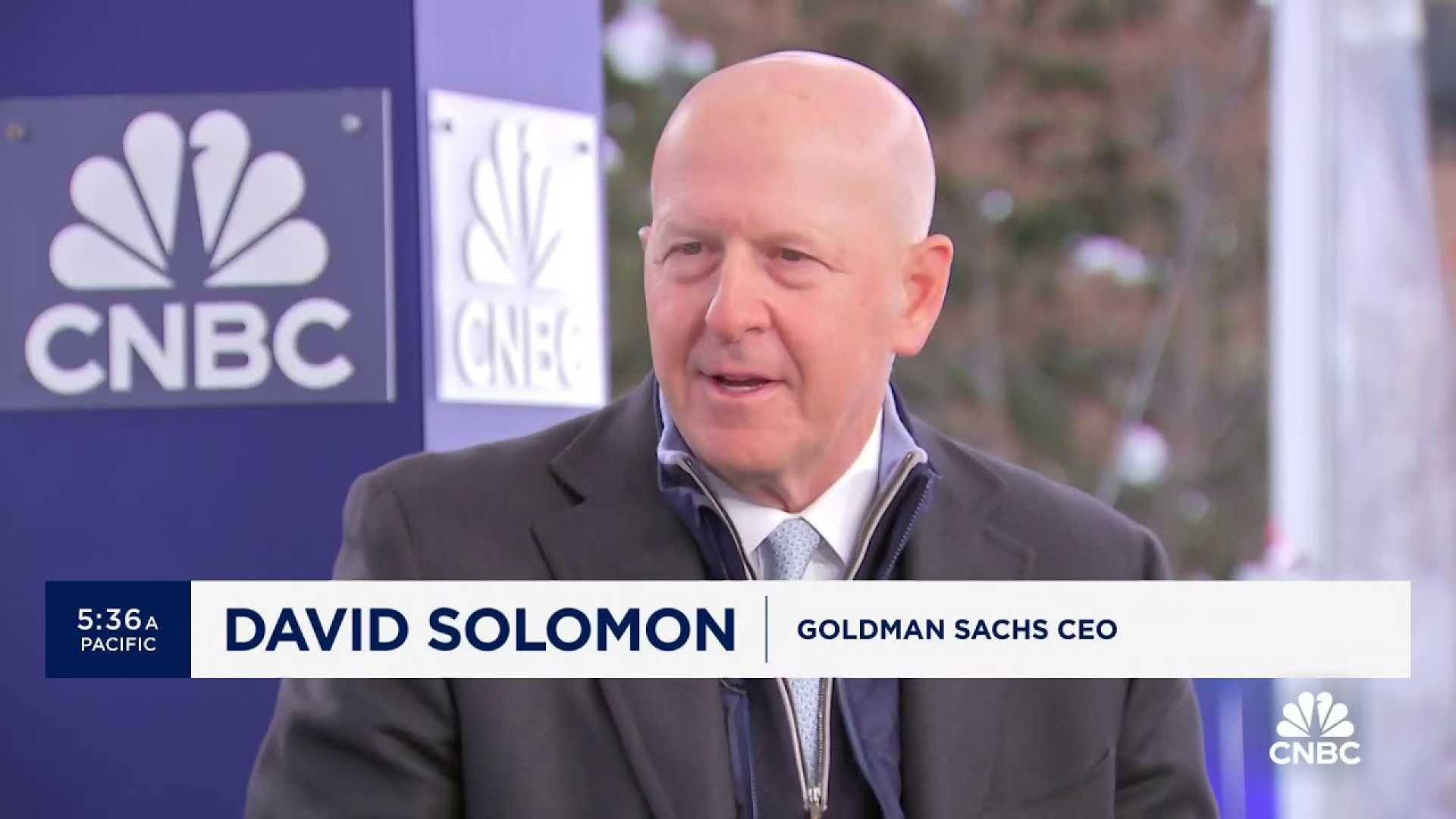 David Solomon Goldman Sachs Davos 2024