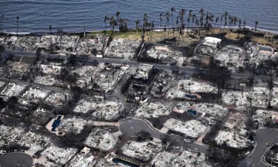 Deal Island Fire Damage Aerial View