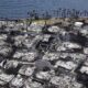 Deal Island Fire Damage Aerial View