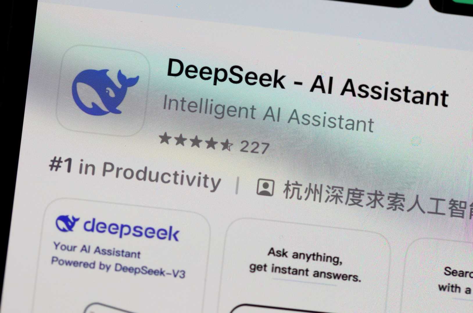 Deepseek Ai Chatbot Interface Screenshot