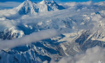 Denali Mountain Alaska Aerial View