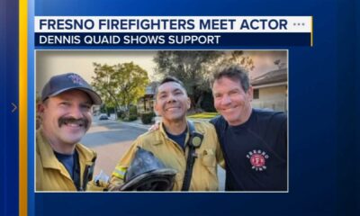 Dennis Quaid With Fresno Firefighters 2025