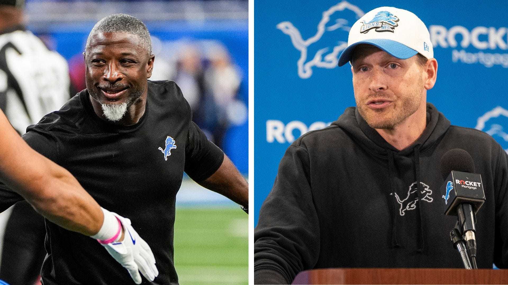 Detroit Lions Coordinators Ben Johnson Aaron Glenn