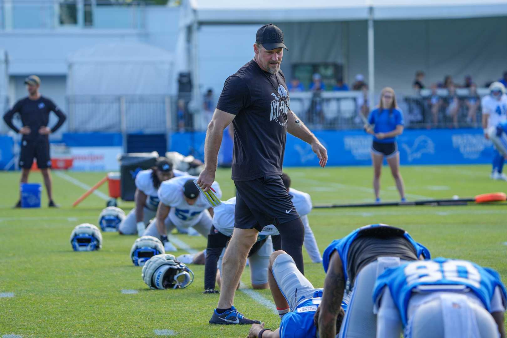 Detroit Lions Dan Campbell New York Giants Joint Practice