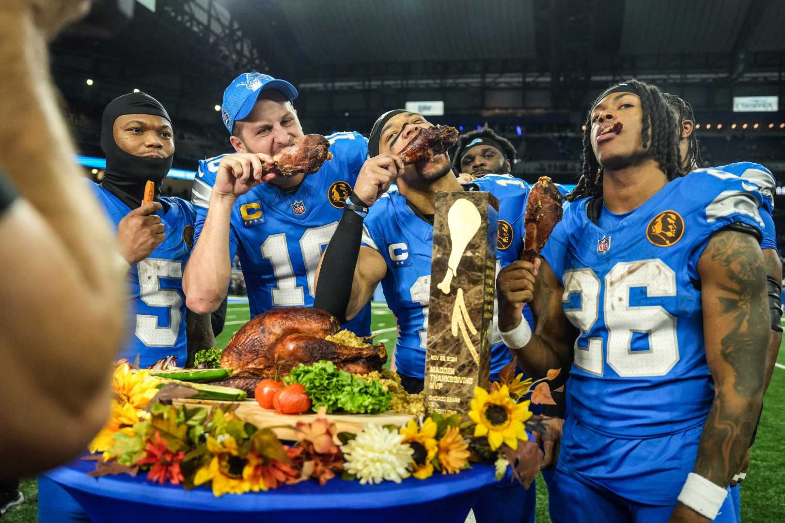 Detroit Lions Players At Ford Field 2024