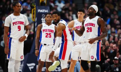 Detroit Pistons Celebrate Nba Win 2025