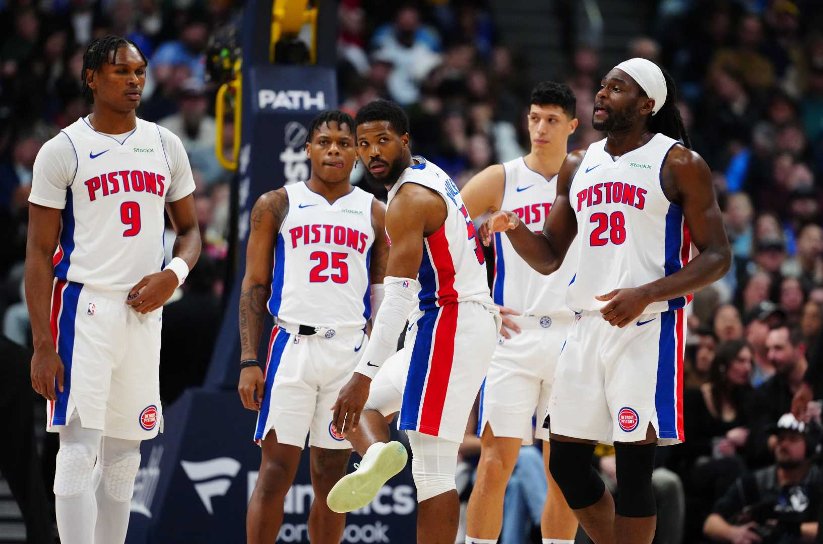 Detroit Pistons Celebrate Nba Win 2025