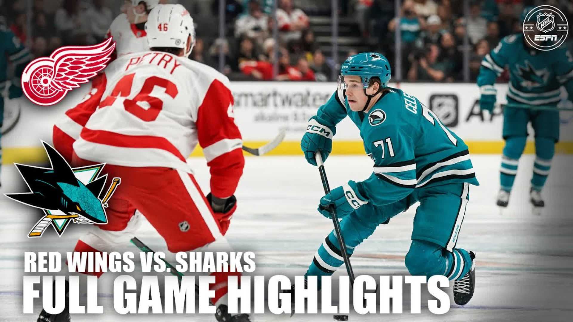 Detroit Red Wings Vs San Jose Sharks Hockey Game