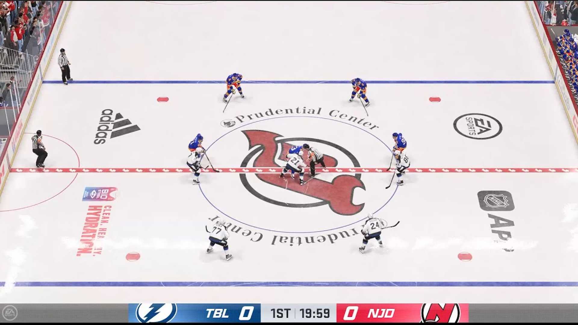 Devils Vs Lightning Nhl Game Prudential Center 2025