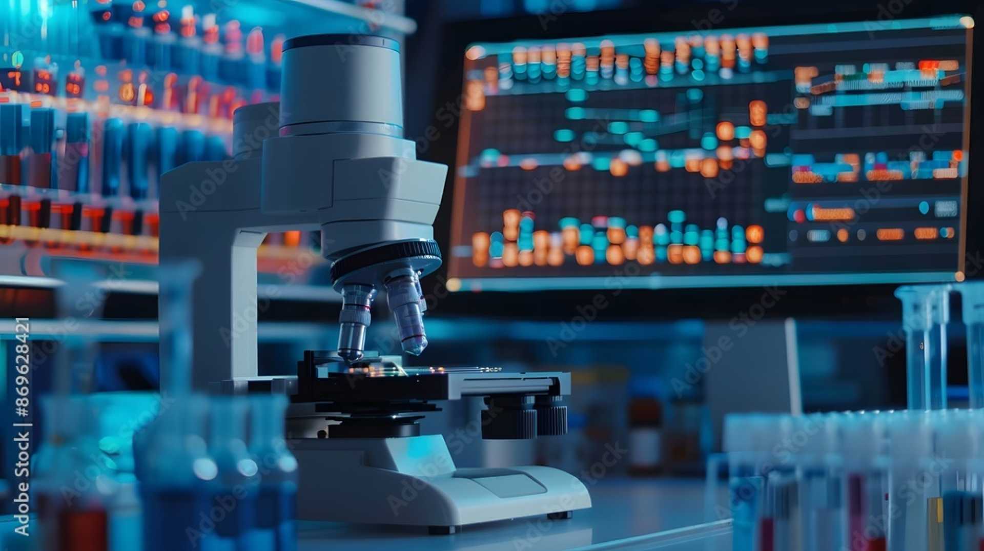 Dna Sequencing Lab Equipment Close Up