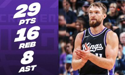 Domantas Sabonis Sacramento Kings Game Action