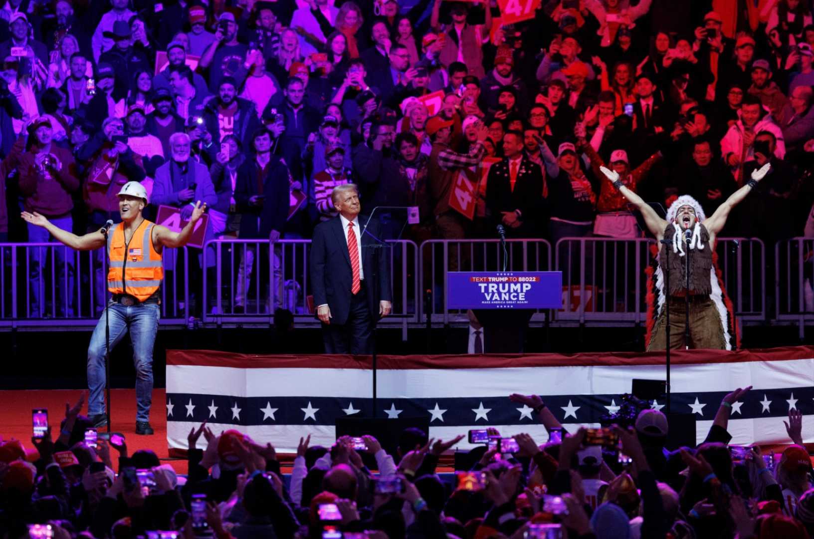 Donald Trump Dancing With Village People At Inauguration