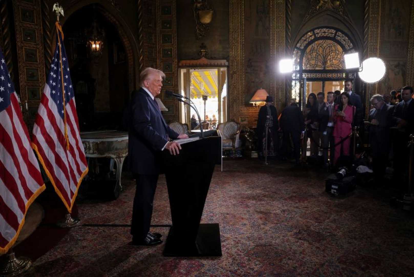 Donald Trump Mar A Lago News Conference 2025