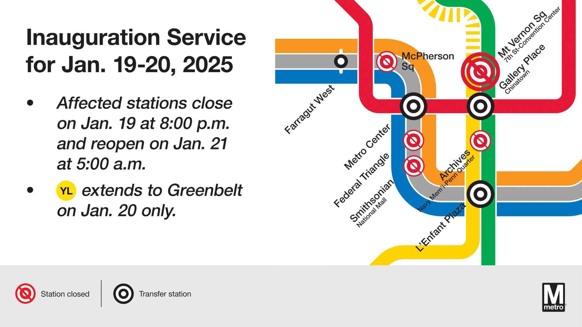 Downtown D.c. Road Closures Inauguration 2025