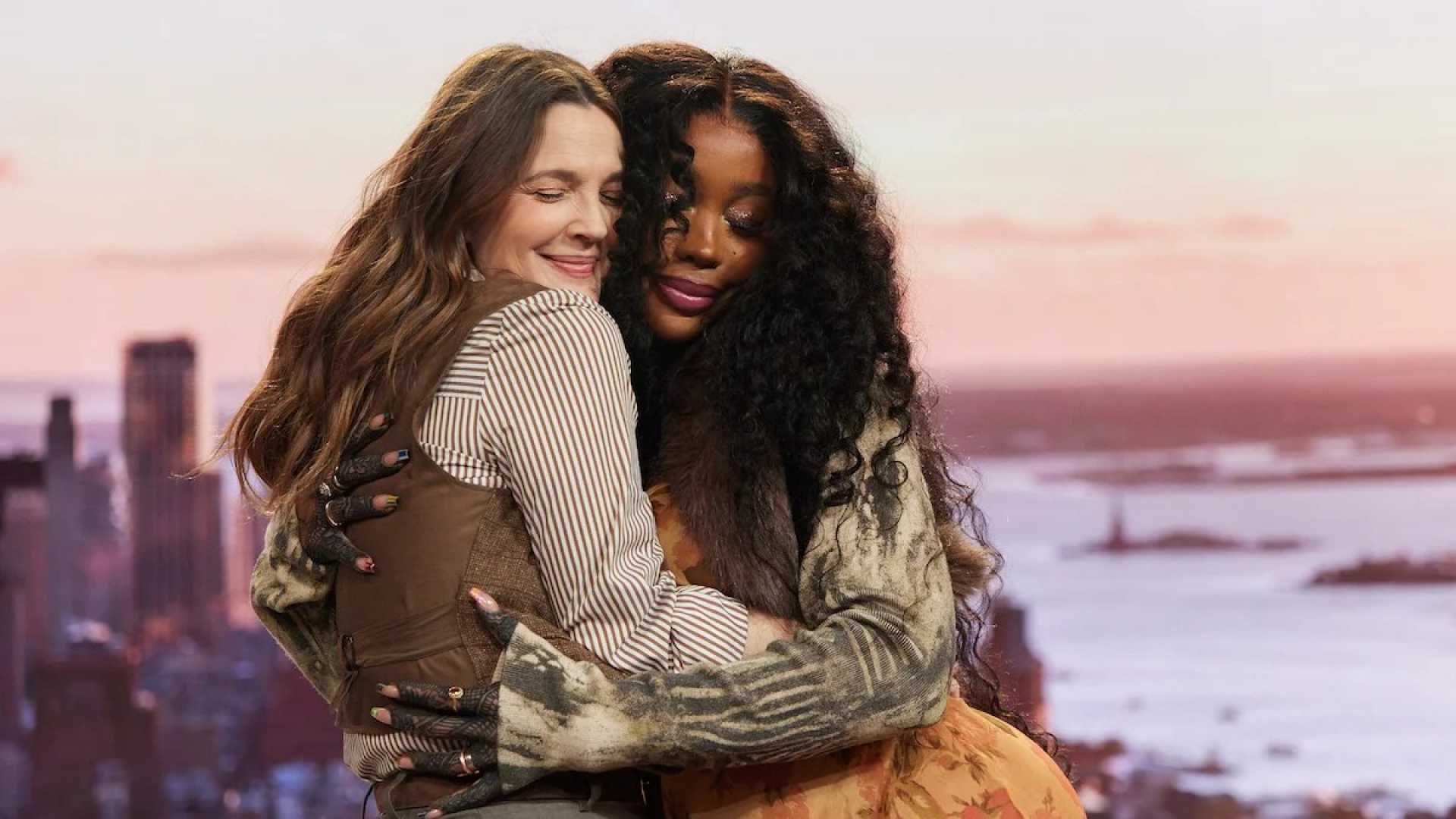 Drew Barrymore And Sza Talk Show Appearance