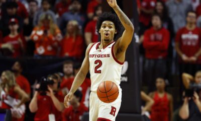 Dylan Harper Rutgers Basketball Game Action Shot