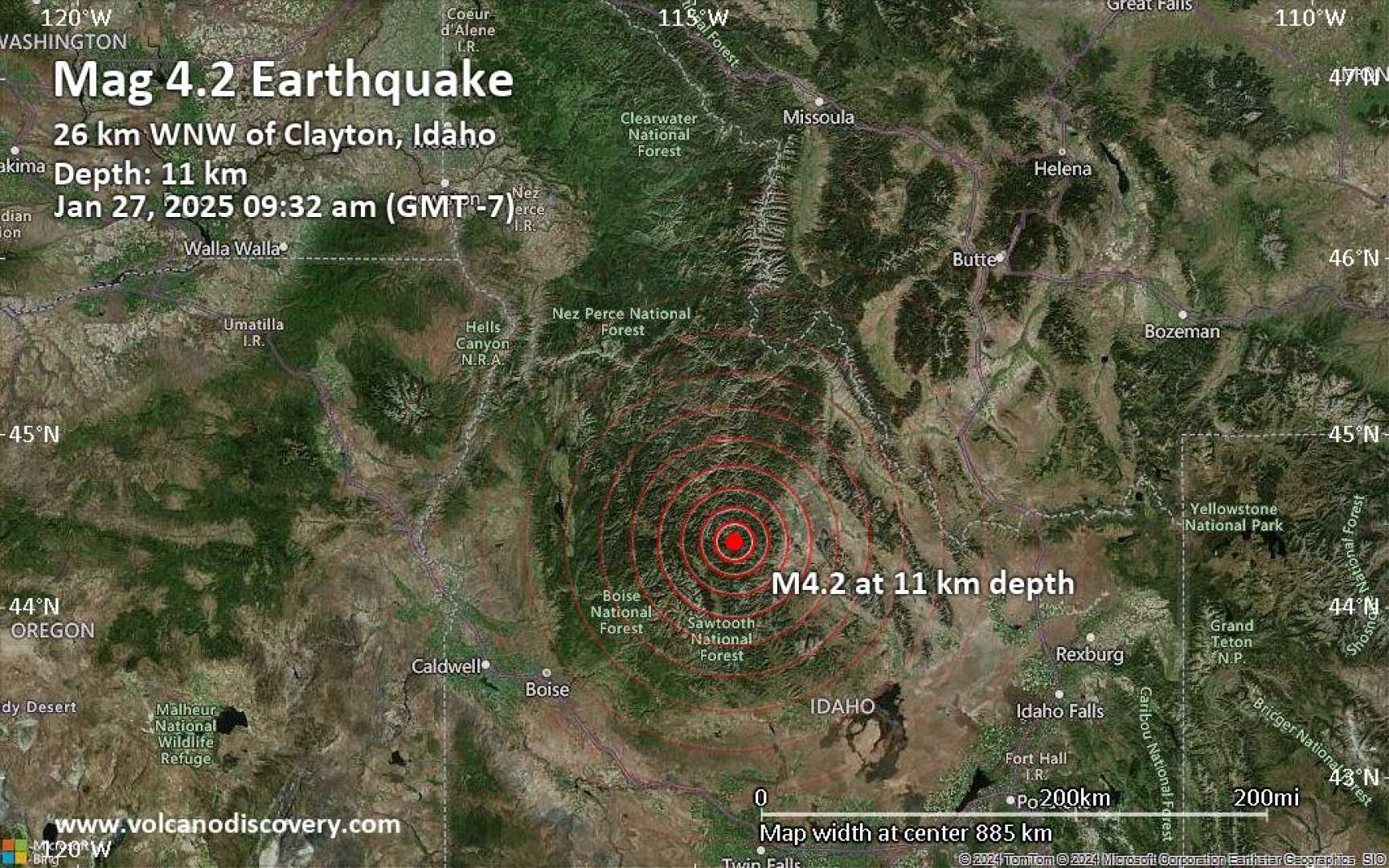 Earthquake Damage Clayton Idaho 2025