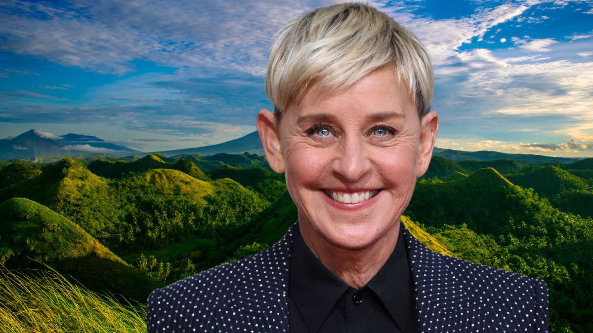 Ellen Degeneres Gray Pixie Cut Montecito 2025