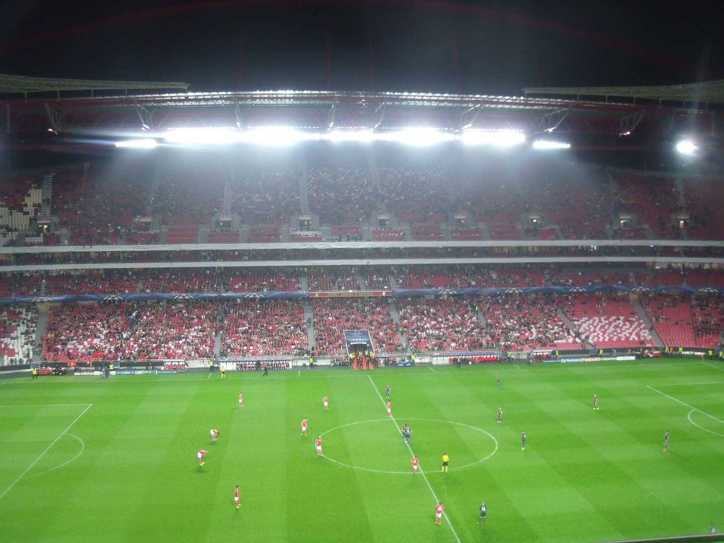 Estadio Da Luz Lisbon Rainy Weather Champions League