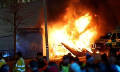 Etihad Stadium Fire Manchester City Champions League