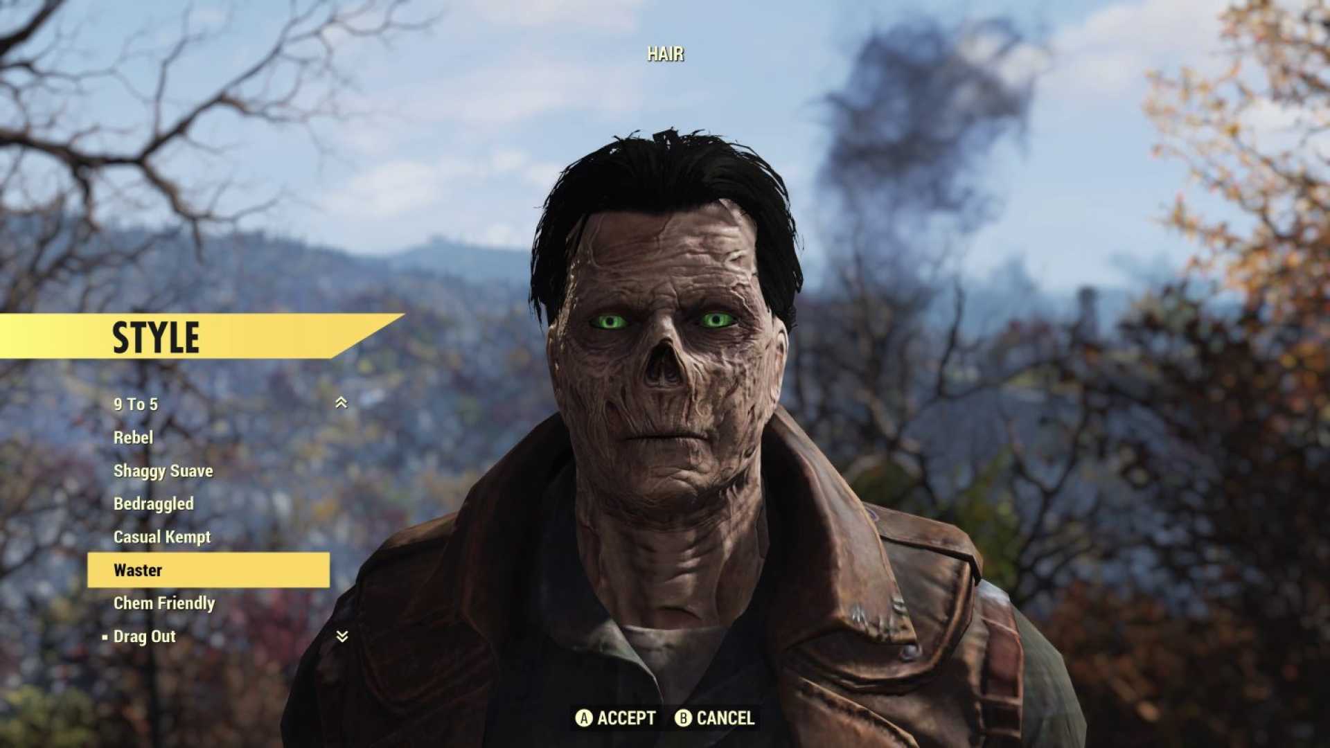 Fallout 76 Ghoul Character Gameplay Screenshot