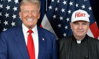 Father Frank Mann And Donald Trump Inauguration Photo