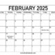 February 2025 Calendar With Holidays