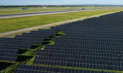 Fiumicino Airport Solar Farm Aerial View