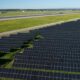 Fiumicino Airport Solar Farm Aerial View