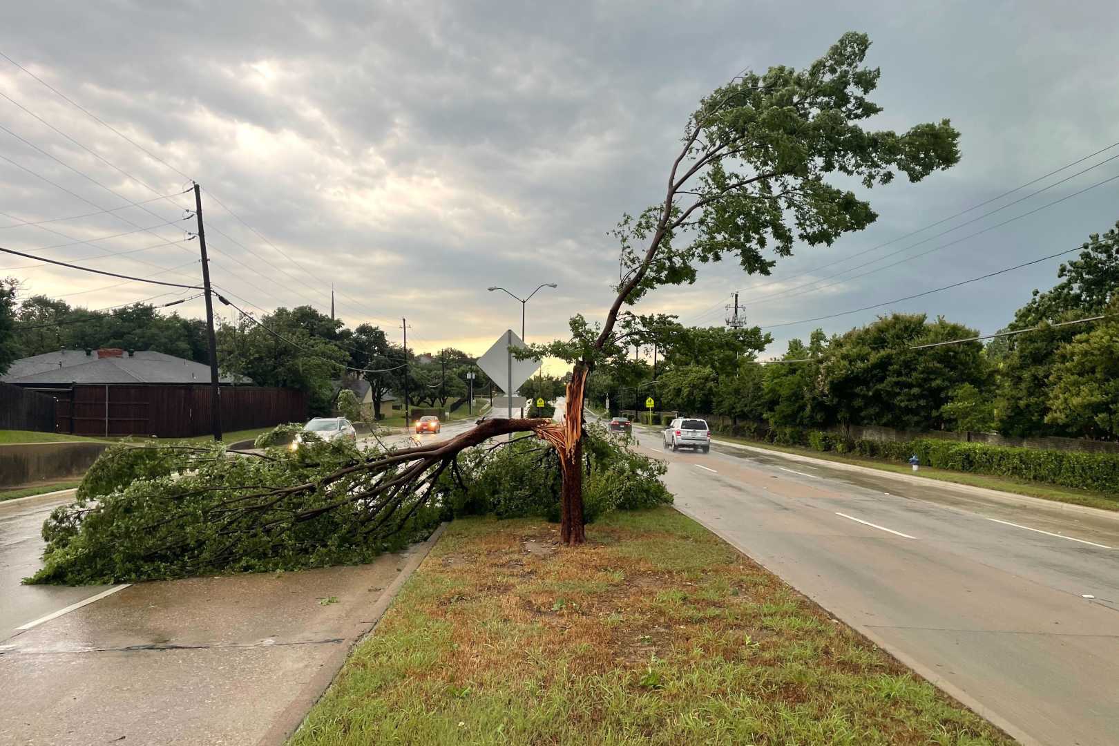 Flooded Dallas Roads Severe Weather 2025