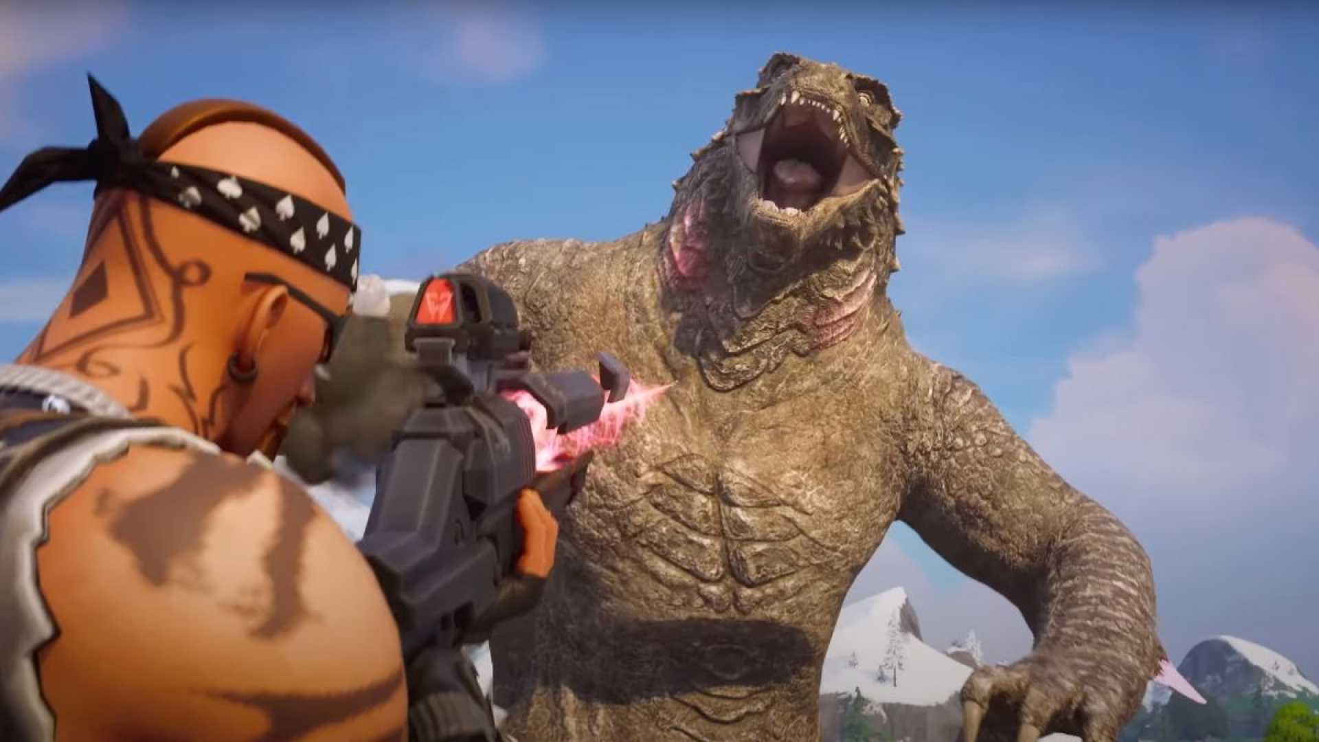 Fortnite Godzilla Transformation Gameplay Screenshot