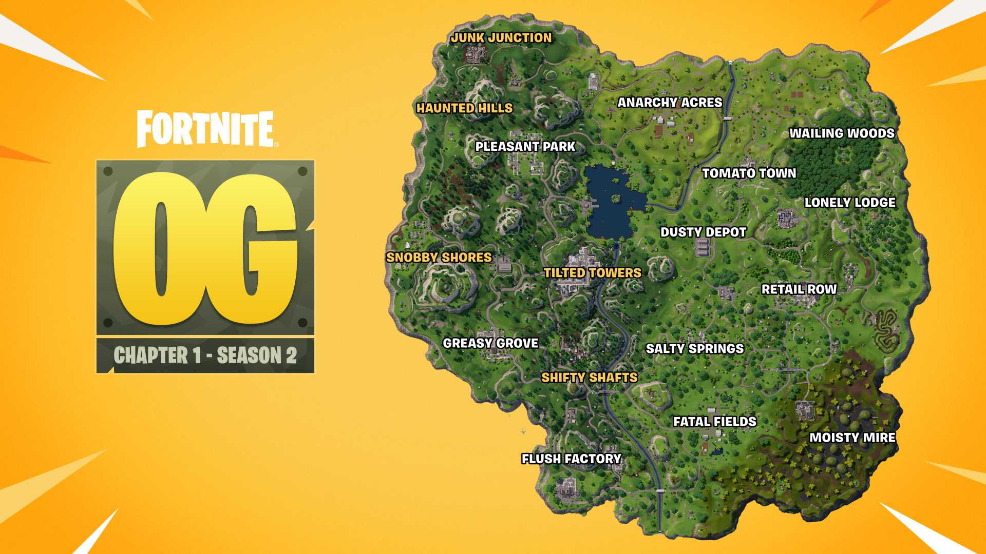 Fortnite Og Season 2 Tilted Towers Map