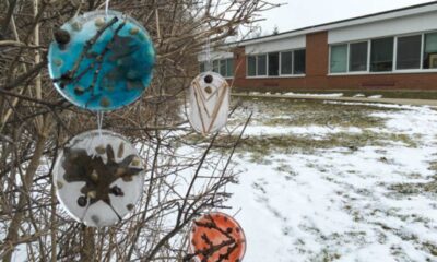 Frozen Schoolyard In Wisconsin Winter