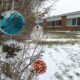 Frozen Schoolyard In Wisconsin Winter