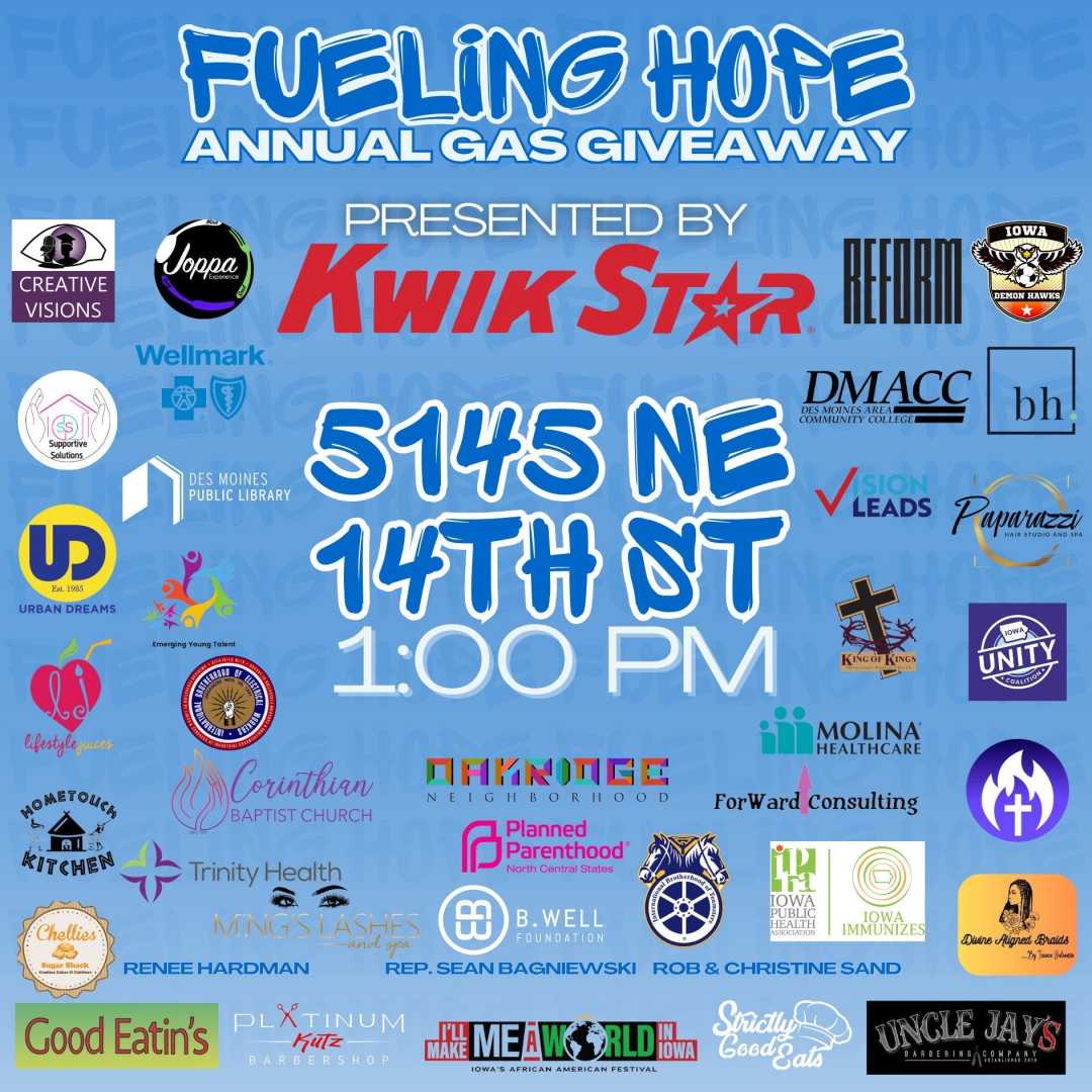 Fueling Hope Gas Giveaway Des Moines 2025